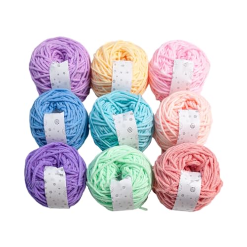 9 Farben x 40 g Strickwolle, Garn zum Häkeln, Basteln, Pullover, Decken 9 Farben x 40 g Strickwolle, Garn zum Häkeln, Basteln, Pullover, Decken von Kalttoy