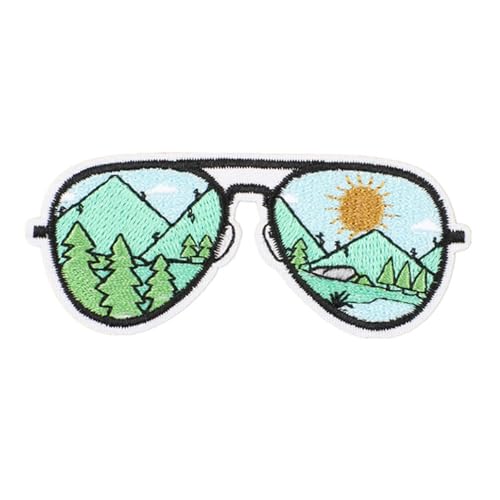 Bestickte Flicken mit Blumen, Reparaturflicken zum Aufbügeln, Applikation, Flicken mit Cartoon-Bus, zum Aufnähen für Kleidung, Tasche von Kalttoy