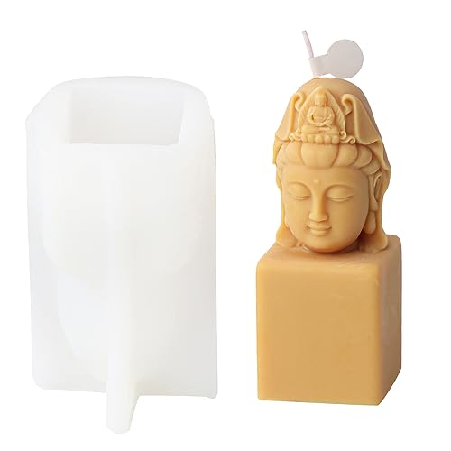 Buddhas Head Silikonform Epoxidharz für Seifenherstellung, Handarbeit, Gipsdekoration Buddhas Head Silikonform Epoxidharz für Seifenherstellung, Handarbeit, Gipsdekoration von Kalttoy