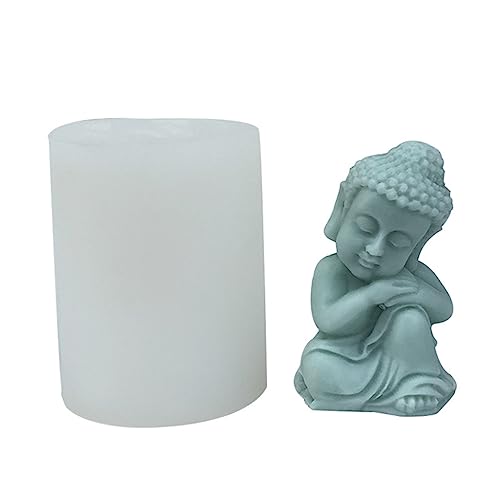 Buddhas Silikonformen in Mönch-Form, Epoxidharz-Formen, Tischdekoration, Form von Kalttoy