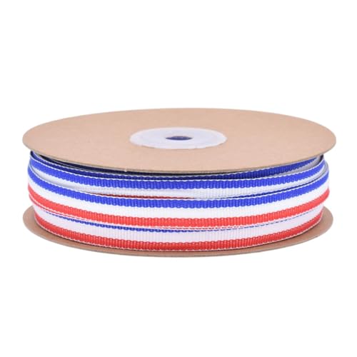 Buntes Band für Geschenkverpackungen, 50 m, Rötungen, Weiß / Blau gestreift Buntes Band für Geschenkverpackungen, 50 m, Rötungen, Weiß / Blau gestreift von Kalttoy