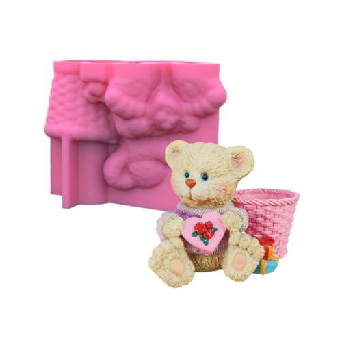 DIY Silikon Love Bear Blumentopf Aufbewahrungsbox Form für Sukkulenten Pflanzen Dekor DIY Silikon Love Bear Blumentopf Aufbewahrungsbox Form für Sukkulenten Pflanzen Dekor von Kalttoy