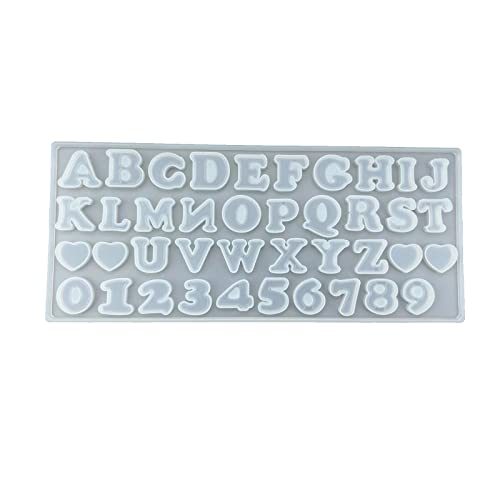 Fancy-Buchstaben-Ornament-Formen, Silikonharzformen, Epoxidharz, Gießformen, Harz, Schlüsselanhänger, Kunst von Kalttoy