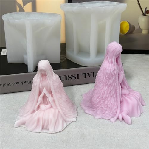 Frauenstatue, Kerzenform, Gips, Harz, Dekorationen, DIY, Epoxidharz, Aromatherapie von Kalttoy