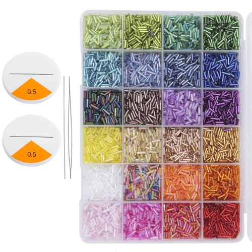 Glasperlen, sortiert, 9600 Stück, 7 mm, für Schmuckherstellung, 24 Farben Glasperlen, sortiert, 9600 Stück, 7 mm, für Schmuckherstellung, 24 Farben von Kalttoy