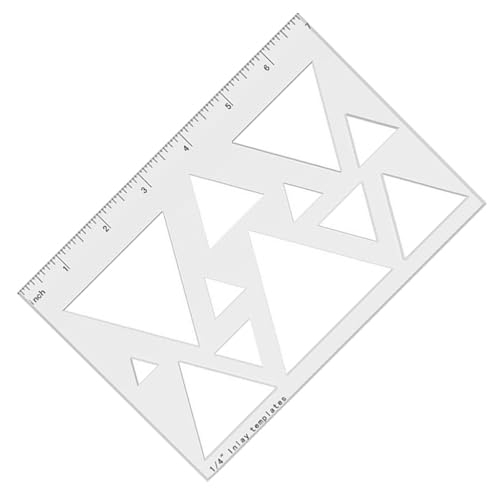 Inlay Template Triangle or Heart Router Stencil for Professional Woodworkers von Kalttoy