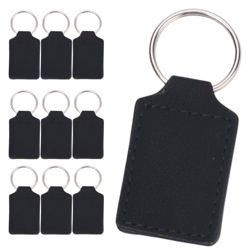 Kalttoy 10 Stück Sublimationsrohlinge PU-Leder Schlüsselanhänger anpassbare Wärmeübertragung Schlüsselanhänger Zubehör Kreativer Geburtstag Kalttoy 10 Stück Sublimationsrohlinge PU-Leder Schlüsselanhänger anpassbare Wärmeübertragung Schlüsselanhänger Zubehör Kreativer Geburtstag von Kalttoy