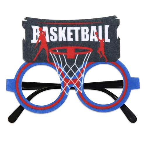 Kalttoy Basketball-Brillenrahmen, lustige dekorative Brille, Foto-Requisiten, Basketballspiel, Brille für Sport-Motto-Party, Basketball, Motto-Party-Zubehör von Kalttoy