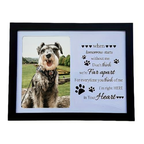 Kalttoy Gedenk-Bilderrahmen für Haustiere, Holz, Hund, Gedenk-Bilderrahmen, Beileidsgeschenk von Kalttoy