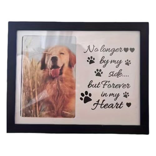 Kalttoy Gedenk-Bilderrahmen für Haustiere, Holz, Hund, Gedenk-Bilderrahmen, Beileidsgeschenk von Kalttoy