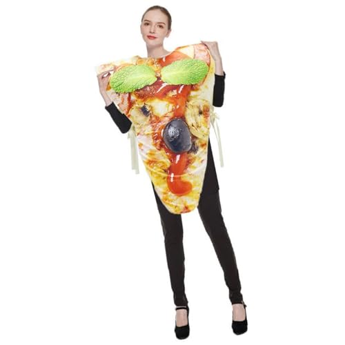 Kalttoy Lustiges Unisex-Kostüm für Erwachsene, Pizza-Hamburger-Outfit für Cosplay, Themen-Event, Festival, Feier, Themen-Event-Outfit von Kalttoy
