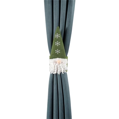 Kalttoy Vorhang-Raffhalter mit Weihnachtsmotiv, einzigartiger Zwergmann, Vorhangbindung, Seil, Vorhangverschluss von Kalttoy