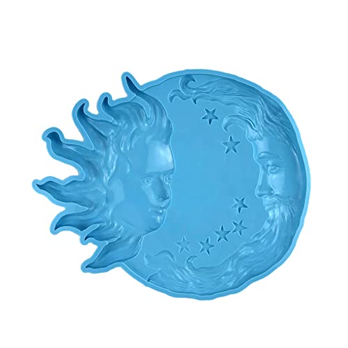 Lustig für Sonne und Mond, weiche Silikonform, Dekorationswerkzeug, Epoxidharz, Gießform, Wanddekoration, Formen zum Basteln Lustig für Sonne und Mond, weiche Silikonform, Dekorationswerkzeug, Epoxidharz, Gießform, Wanddekoration, Formen zum Basteln von Kalttoy