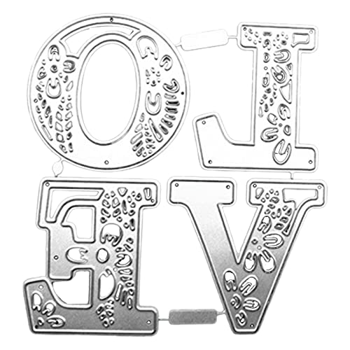 Metall-Stanzform aus Karbonstahl, englische Wörter, Liebe, Schablone für Scrapbooking, Fotoalben Metall-Stanzform aus Karbonstahl, englische Wörter, Liebe, Schablone für Scrapbooking, Fotoalben von Kalttoy