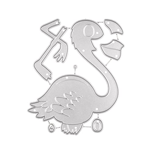 Metall-Stanzformen, Flamingo-Prägeschablone, Stanzformen für Kartenherstellung, Scrapbooking, Papierbastelvorlage, handgefertigt von Kalttoy