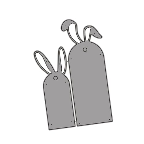 Metall-Stanzformen, Motiv: Oster-Hasen, Etiketten, Prägeschablonen für Fotokarten, Scrapbooking, Dekorationen von Kalttoy