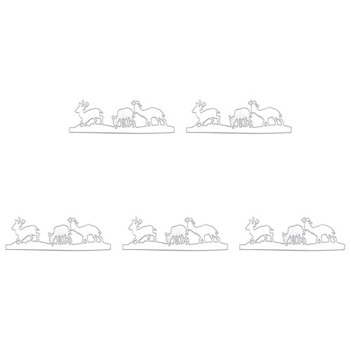 Metall-Stanzformen für Grußkarten, Scrapbooking, Dekorationen, Weihnachtsstanzformen, Schablonen, 5 Stück Metall-Stanzformen für Grußkarten, Scrapbooking, Dekorationen, Weihnachtsstanzformen, Schablonen, 5 Stück von Kalttoy
