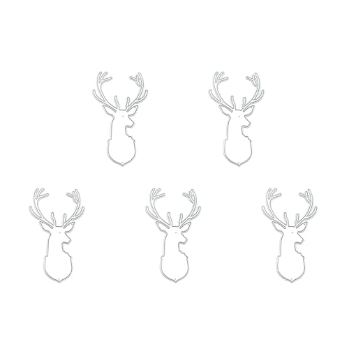 Metall-Stanzformen für Grußkarten, Scrapbooking, Dekorationen, Weihnachtsstanzformen, Schablonen, 5 Stück von Kalttoy