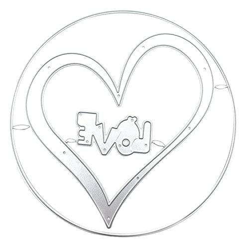 Metall-Stanzschablonen zum Valentinstag, Liebe, Herz, Prägeschablone für Kartenherstellung, Journaling-Dekoration Metall-Stanzschablonen zum Valentinstag, Liebe, Herz, Prägeschablone für Kartenherstellung, Journaling-Dekoration von Kalttoy