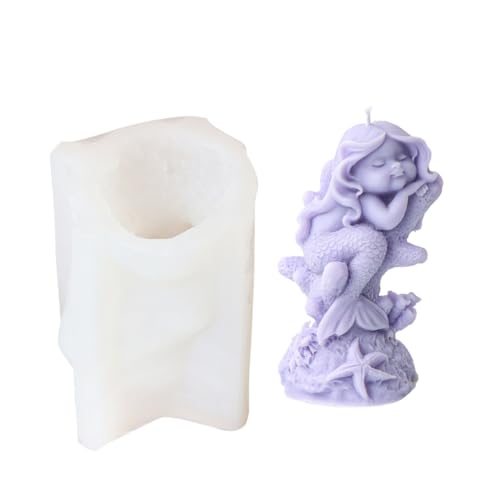 Mini-Meerjungfrauen-Gipsform, Epoxidharz, Silikonform, Gipsformen, Heimdekoration Mini-Meerjungfrauen-Gipsform, Epoxidharz, Silikonform, Gipsformen, Heimdekoration von Kalttoy