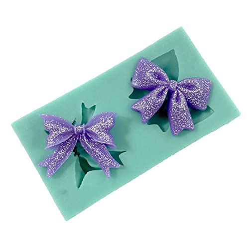 Mini-Silikonform mit Herz-Schleife, handgefertigt, für Kerzen, Seife, Backen, Fondant, Schokolade, Hochzeitstorte von Kalttoy