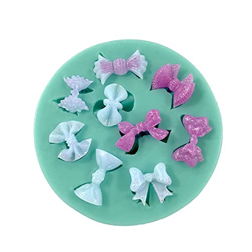 Mini-Silikonform mit Herz-Schleife, handgefertigt, für Kerzen, Seife, Backen, Fondant, Schokolade, Hochzeitstorte von Kalttoy