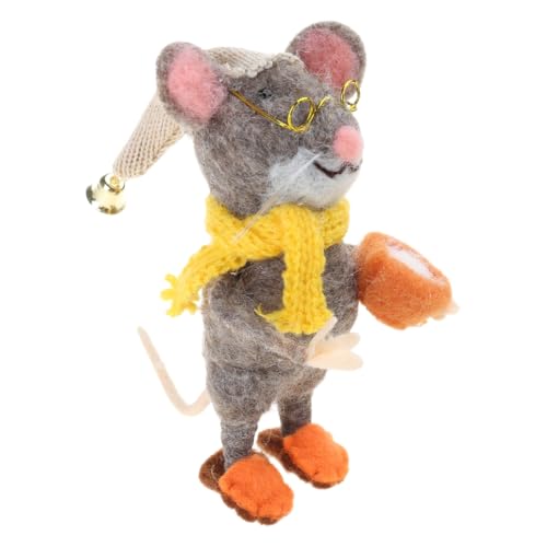 Nadelfilz Maus Skulptur Cartoon Wolle gefilzt Mäuse Figur Puppen Dekorationen von Kalttoy