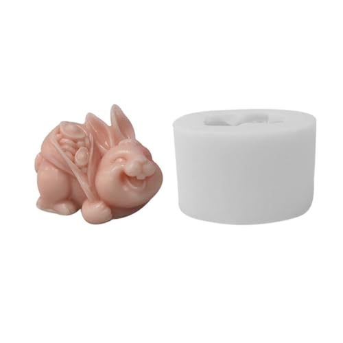Niedliche 3D-Hasen-Silikon-Kerzenformen, Cartoon, niedliches Kaninchen-Duft, Seife Niedliche 3D-Hasen-Silikon-Kerzenformen, Cartoon, niedliches Kaninchen-Duft, Seife von Kalttoy