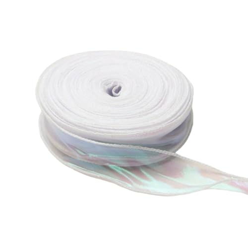 Organza-Chiffonband, 40 mm, durchsichtig, für Blumensträuße, 9 m von Kalttoy