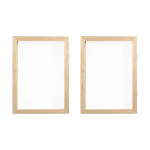 Papierformen und Bildschirme aus Holz, für handgefertigte Schreibwaren, Kunstprojekte, pädagogisches Holz und Netz, 2 Stück von Kalttoy