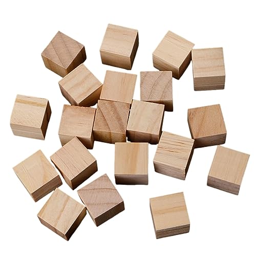 Quadratische Holzblöcke, 10/25/25 mm, Mini-Würfel, Verzierung für Holzarbeiten, Handwerk, DIY von Kalttoy