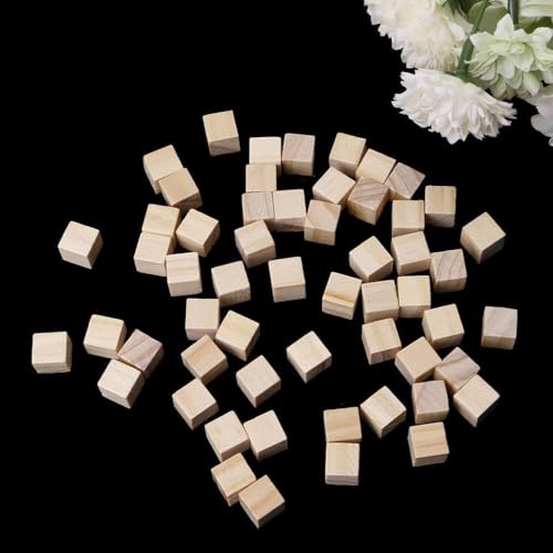 Quadratische Holzblöcke, 10/25/25 mm, Mini-Würfel, Verzierung für Holzarbeiten, Handwerk, DIY von Kalttoy