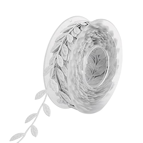 Schleifenband mit Blättern für Bastelarbeiten, Kranzherstellung, Heimdekoration, Geschenkverpackung Schleifenband mit Blättern für Bastelarbeiten, Kranzherstellung, Heimdekoration, Geschenkverpackung von Kalttoy