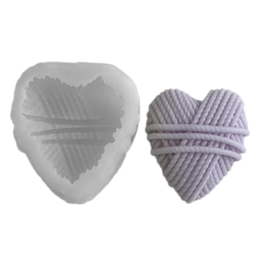 Silikon-Seifenformen zum Selbermachen, Kerzenform, Stricken, herzförmige Bastelformen Silikon-Seifenformen zum Selbermachen, Kerzenform, Stricken, herzförmige Bastelformen von Kalttoy