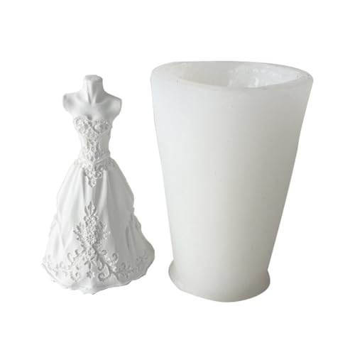 Silikonform für Hochzeitskleid, Brautkleid, Gießform, DIY, Bräutigam, Anzug, Kerze, Silikonform von Kalttoy