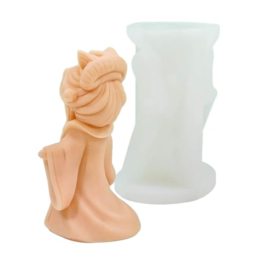 Silikonform für selbstgemachte Seife, Prinzessinnenpuppen, 3D-Mädchen, Kerzenform Silikonform für selbstgemachte Seife, Prinzessinnenpuppen, 3D-Mädchen, Kerzenform von Kalttoy
