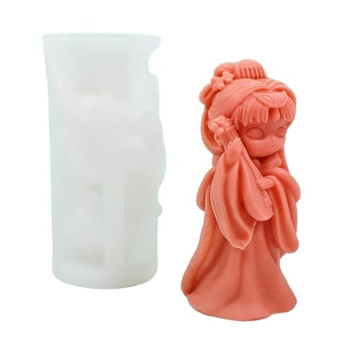 Silikonform für selbstgemachte Seife, Prinzessinnenpuppen, 3D-Mädchen, Kerzenform Silikonform für selbstgemachte Seife, Prinzessinnenpuppen, 3D-Mädchen, Kerzenform von Kalttoy