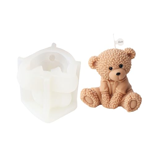 Silikonform in Tierform, Hundebärform, für Seife, Gips, Ornamente, Heimdekorationen von Kalttoy