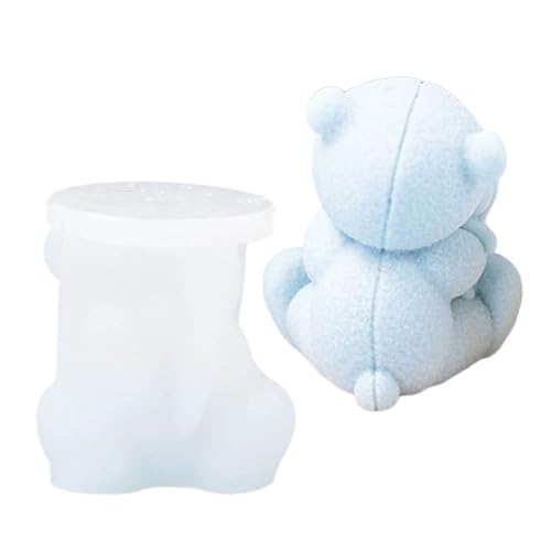 Silikonform mit 3D-Bärmotiv, Kerzenformen, DIY, Harz-Formen, Ton-Gießformen von Kalttoy
