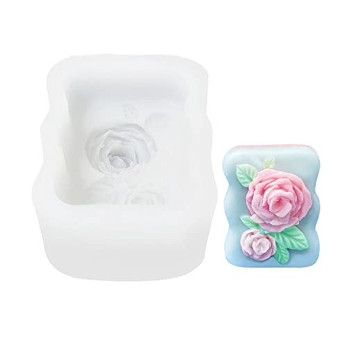Silikonform mit 3D-Herz-Rosen-Motiv, für Bad, Seife, Kuchen, Schokolade, DIY Silikonform mit 3D-Herz-Rosen-Motiv, für Bad, Seife, Kuchen, Schokolade, DIY von Kalttoy