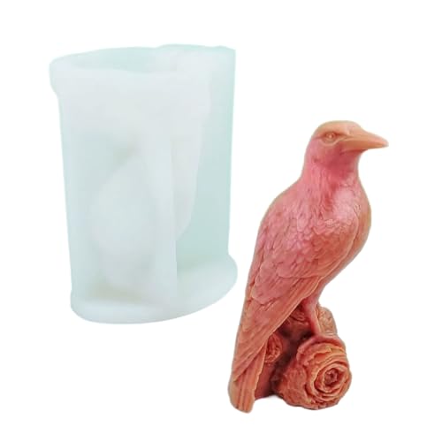 Silikonformen für 3D-Kerzen, Krähen, Kerzen, Gießformen, Bastelformen, Backformen, Harze für Kerzenherstellung von Kalttoy
