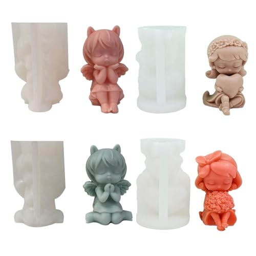 Silikonformen in Herzform für Mädchen, mit Duft, für Fondant-Dekorationen, 4 Stück Silikonformen in Herzform für Mädchen, mit Duft, für Fondant-Dekorationen, 4 Stück von Kalttoy