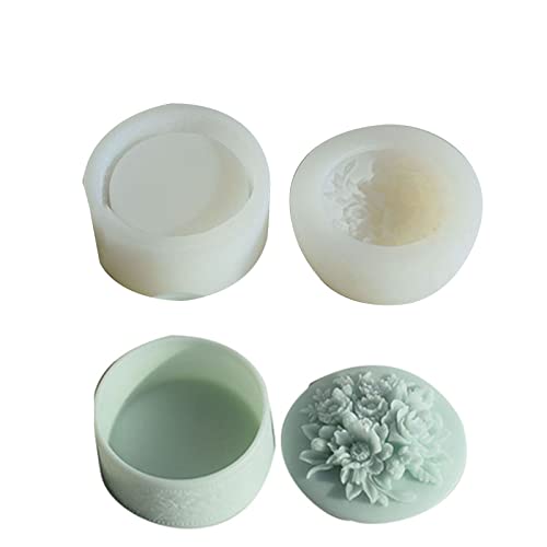 Stereoskopische Rosenform, dekorative Form, Schmuckringe, Glasform, geeignet für Schmuckaufbewahrung, Schmuckkästchen, Heimdekoration von Kalttoy