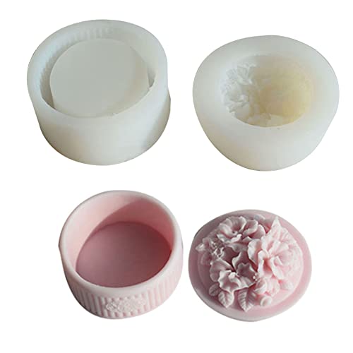 Stereoskopische Rosenform, dekorative Form, Schmuckringe, Glasform, geeignet für Schmuckaufbewahrung, Schmuckkästchen, Heimdekoration von Kalttoy