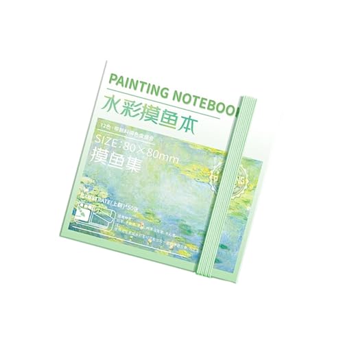 Tragbares Aquarell-Kunst-Tagebuch mit Farbpalette, 50 Blatt, 300 g/m² Papier, Reise-Skizzenbuch, tragbares Aquarell-Skizzenbuch von Kalttoy