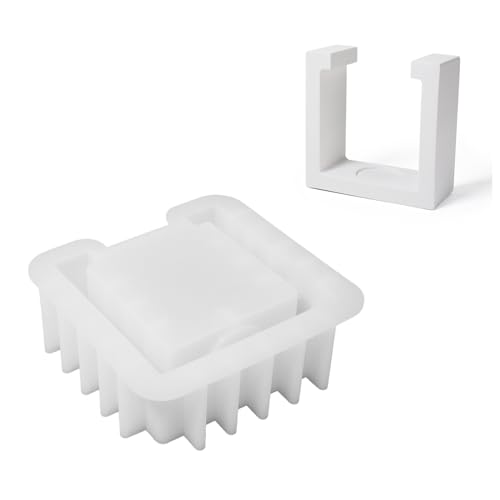 Unregelmäßige Form für Kerzenhalter, Epoxidharz, Silikonformen für die Herstellung von Halter, Weihnachtsdekoration, Halterform von Kalttoy