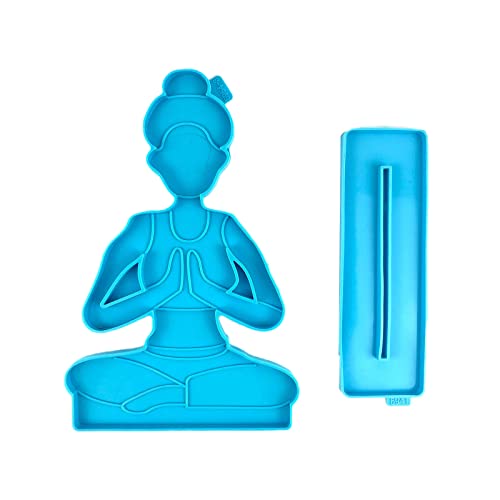 Yoga-Sport-Silikonform für Heimdekoration, Gepäck, Epoxidharz, Süßigkeiten, Fondant, Anhänger, Halskette, Kristall, Schmuck Yoga-Sport-Silikonform für Heimdekoration, Gepäck, Epoxidharz, Süßigkeiten, Fondant, Anhänger, Halskette, Kristall, Schmuck von Kalttoy