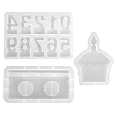 Zahlenkuchen-Silikonformen für Epoxidharz, Kerzen, Teelichthalter, Fondantformen Zahlenkuchen-Silikonformen für Epoxidharz, Kerzen, Teelichthalter, Fondantformen von Kalttoy