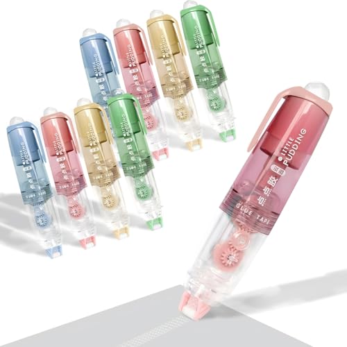 Kaluofan Doppelseitig Selbstklebend, 8PCS Kleberoller, 360° Drehbare Spitze Pen Shape Klebeband Roller, Doppelseitiges Klebeband Roller, Maus für Geschenk Wrap Scrapbook Zubehör Foto Kaluofan Doppelseitig Selbstklebend, 8PCS Kleberoller, 360° Drehbare Spitze Pen Shape Klebeband Roller, Doppelseitiges Klebeband Roller, Maus für Geschenk Wrap Scrapbook Zubehör Foto von Kaluofan
