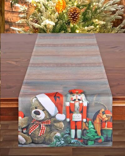 KAMACA Tischläufer 40x140 cm mit hochwertigem Druck-Motiv Küche Esstisch Eyecatcher Herbst Winter Weihnachten (X-Mas Presents) von KAMACA